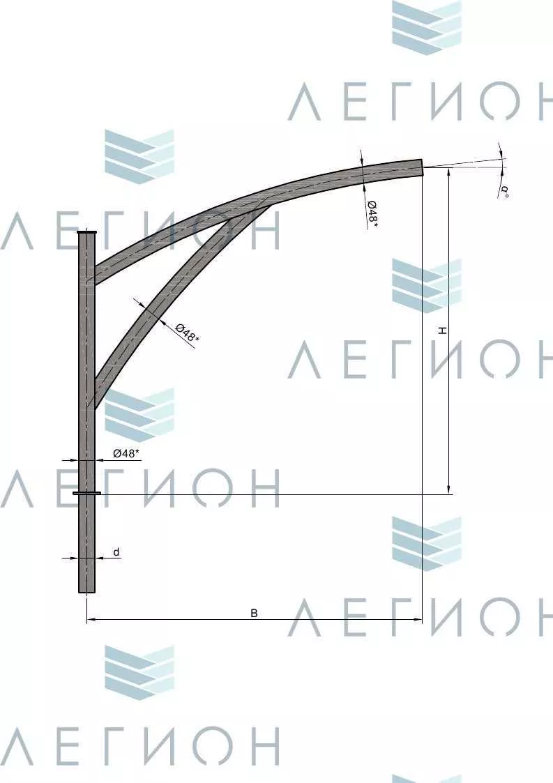 К70-1,0-1,0-1-1 кронштейн однорожковый