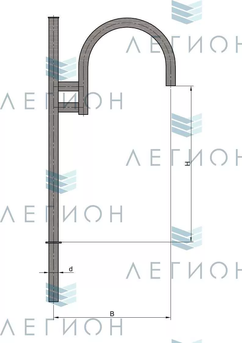К15-1,0-0,9-1-5 кронштейн однорожковый